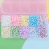 10 Caixas de Jade Olho de Gato Doméstico Vidro de Gelo Miçangas de Arroz Miçangas Espalhadas Kit de Caixa para Pulseira DIY Feito à Mão