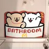 Alfombrilla de Baño de Barro Diatómico de Dibujos Animados Absorción de Agua Secado Rápido Antideslizante Resistente a la Suciedad Fácil de Limpiar Alfombrilla para Pie de Puerta de Inodoro Venta al por Mayor