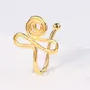 Argola de Nariz em U Moda Transfronteiriça Europeia e Americana com Clipe de Nariz de Diamante Estrela Coração Não Perfurante Olho de Demônio Argola Falsa para Nariz