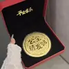 Folha de ouro contendo ouro ornamento de bolo grande presente criativo de aniversário princesa por favor fique rico torne-se rico festival do Dia dos Namorados presente casual