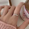 Anillo de Lazo para Mujer Diseño Simple de Nicho Sentido Línea Geométrica Anillo de Dedo Dulce Fresco y Fresco Anillo de Dedo