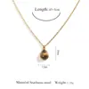 Collar Versátil de Moda de Lujo Ligero Estilo Ojo de Tigre Cadena para Clavícula Joyería Colgante de Acero Inoxidable Collar Estilo Ins Europeo y Americano