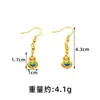Collar Vintage Vietnamita Chapado en Oro Pendientes de Calabaza Hueca de la Fortuna de Moda Pulsera para Mujer Estilo de Corte Joyería Duradera que No se Desvanece