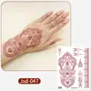 Ruikalong Novo em estoque Atacado Adesivo de Tatuagem de Henna Renda Vermelha Mão Costas Adesivo de Tatuagem Descartável À Prova D'água