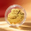 Pegatina para Teléfono Móvil de Oro Puro 999 Año de la Oveja Gasta Dinero Pegatina de Lámina de Oro Creativo Cultural Conductor de Tráfico Regalo Fuente de Fábrica Venta al por Mayor