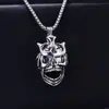 Colar Cruz Masculino Tendência Personalizado Aço Titânio Rua Espiga de Trigo Cruz Simples Longo Corrente de Pérola para Suéter