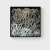 Juego de arte de pared cuadrado estilo wabi-sabi para comedor, pintura decorativa moderna para pared de fondo de sofá, arte de pared de alta gama en blanco y negro gris