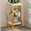 Suporte de Flores para Sala de Estar, Suporte de Vasos de Flores de Chão, Suporte de Exposição de Plantas de Múltiplas Camadas para Uso Doméstico, Suporte para Plantas Verdes de Varanda Externa
