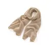Bufanda de Cachemir para Mujer, Nueva Bufanda de Punto Calado de Moda para Otoño e Invierno, Chal Cálido en Rosa y Morado