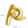 Superficie de Espejo de Cobre Nueva Transfronteriza Colgante de 26 Letras Inglesas Collar Pulsera Pendientes DIY Accesorios Simples Versátiles