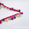 Accesorios de bola de lana de color hechos a mano encaje diy ropa hecha a mano tela para el hogar cortina encaje encaje decorativo bola de lana
