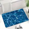 Alfombrilla de baño de nuevo diseño de olas de verano, alfombrilla absorbente antideslizante de tierra de diatomeas, alfombrilla decorativa para pies de baño en casa