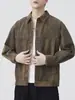 Roupas Masculinas Fengshe / Jaqueta Masculina Casual Solta Estilo Americano com Múltiplos Bolsos Retrô Japonês para Primavera e Outono