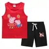 Traje Deportivo Casual de Dos Piezas para Niños Pequeños y Medianos - Chaleco y Pantalón de Verano 2023, Camiseta Base, Ropa Exterior Delgada sin Mangas