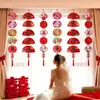 Decoración de habitación de boda, decoraciones largas colgantes para la boda, cortinas para las habitaciones de la novia y el novio, decoraciones de pared de fondo, guirnaldas con personajes de "feliz"