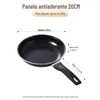 Frigideira Redonda Antiaderente para Uso na Cozinha, Adequada para Fritar Ovos e Panquecas, Frigideira Antiaderente Universal para Fogões, Transfronteiriço do Sudeste Asiático