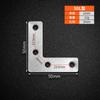 Código de ángulo de acero inoxidable Soporte de placa de conector en forma de T en forma de L Triángulo de ángulo recto de 90 grados Marco de hierro Código de ángulo engrosado