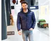 Jaqueta Acolchoada de Algodão Leve para Liquidação Fora de Época Masculina Gola Alta plus size Jovem Ultraleve Slim-fit Curta Jaqueta Masculina