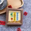 Adorno de Marco de Fotos con Texto Sanador con Mensajes Auspiciosos de Inspiración Zen: Ve las Montañas, Ve el Mar, Ve a Ti Mismo. Decoración Inspiradora Regalo para Escritorio o Estudio