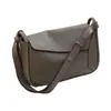 Bolsa de Hombro Cruzada de Cuero de Vaca TOGO de Capa Superior con Diseño de Costura de Moda para Mujer, Versátil, Gran Capacidad, para Debajo del Brazo