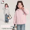Ropa de abrigo de otoño para niñas 2026 estilo nuevo, moderna y de corte holgado, con lindos diseños de dibujos animados, y se puede usar al revés