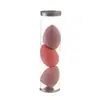 Huevo de Belleza Súper Suave, Elástico al Instante, Sin Polvo, Cilindro de Hojalata, Paquete de 3 Huevos de Belleza, Forma de Calabaza Gota de Agua, Huevo de Maquillaje Biselado