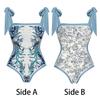 Traje de baño conservador de tres piezas europeo y americano unido que cubre el vientre para playa y aguas termales, bikini unido retro francés