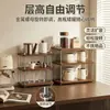 Estante de almacenamiento de escritorio de tres niveles, estante de café para cocina, estante para escritorio de oficina, organizador de escritorio, pequeña estantería, estante para tazas de agua y juego de té