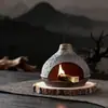 Fogareiro de Incenso Queima Seca Transfronteiriço Fogareiro de Incenso Cauda de Esquilo de Cedro Fogareiro de Incenso de Madeira Sagrada Peruana Grande Fogareiro de Incenso de Cerâmica Resistente a Altas Temperaturas