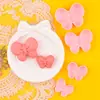 Moldes para Galletas Serie Lazo 3D Dibujos Animados 3D Moldes Grandes y Pequeños para Galletas Repujadas DIY