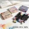 Set de Marcadores Acrílicos de Doble Punta Nuevos Transfronterizos, Plumas de Dibujo Específicas para Arte, Marcadores de Pintura DIY para Niños