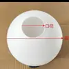 Pantalla de lámpara redonda de vidrio esmerilado blanco leche de un solo agujero accesorios de pantalla esférica carcasa de lámpara lámpara de mesita de noche luz colgante pantalla redonda