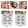 Adhesivos luminosos de acrílico de diamante para ojos, 3 pares, adhesivos para ojos, adhesivos para cejas, adhesivos de diamante para ojos, adhesivos luminosos para la cara, adhesivos de maquillaje para la cara para baile de fiesta