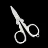 Tijeras Plegables de Acero Inoxidable, Tijeras de Viaje, Tijeras para Uñas, Tijeras de Pesca, Tijeras para Hilo de Pesca, Mini Tijeras Plegables Portátiles