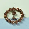 Pulseira de Sândalo Dourado 2.0 Unissex Pulseira Natural de Sândalo Contas de Oração Budistas 108 Contas para Meditação e Lazer Atacado do Fabricante