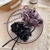 Presilha de Banana com Laço Estilo Coreano com Acabamento de Luxo, Presilha Vertical Grande para Cabelos Grossos, Presilha Torcida, Presilha para Rabo de Cavalo, Acessório de Cabelo