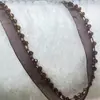 S436 en stock encaje de malla con cuentas de cristal de 4 mm para adornos hechos a mano de bricolaje, decoración de ropa y accesorios