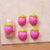 Joyas de Arte para Uñas de Dibujos Animados de Fresas de Verano Accesorios de Uñas de Frutas Artificiales Pegamento en Crema Accesorios para Fundas de Teléfono Móvil Horquillas