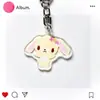 Chaveiro Pingente de Mel Bonnie Acrílico Camada Dupla Transparente Jogo do Feijão Vermelho Mercadoria Mochila de Acrílico Presente