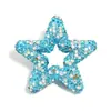 Argila Macia de Alta Resistência Recorte de Strass Estrela de Cinco Pontas Contas de Diamante Decoração de Caneta DIY Fofa Acessórios para Corrente de Celular Material