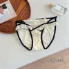 "Débilmente Visible" Bragas de Encaje para Mujer Estilo Hada Cintura Baja Color Bloqueo Cinta de Moda Popular Estilo Japonés Ajustadas al Cuerpo Nuevas Tendencia