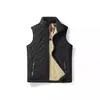 Colete masculino térmico com forro de fleece, marca trendy transfronteiriça, outono e inverno, colete de grafeno, colete de lã de cordeiro, jaqueta, colete quente
