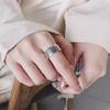Anillo de Ábaco Estilo Étnico Retro 2024 para Hombres y Mujeres, Diseño de Nicho, Estilo Abierto, Moderno y Creativo, Directo del Fabricante