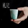 Cuenco de cerámica con juncos pintados a mano y color bajo cubierta, tetera, accesorios para la ceremonia del té, taza de degustación de té, tetera, juego de té de kung fu para el hogar