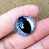 Ojos de gato de cristal de alta calidad, brillantes y brillantes, de 12 a 24 mm, transfronterizos, accesorios para muñecos de peluche de cristal.