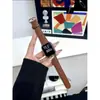 Para Apple Watch 10ª Generación Correa de Reloj Apple iwatch7/8/9/SE ultra Piel de Vaca Cola Redonda