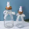 Botella de Empaque Flotante de Caramelo y Fruta Seca de Gran Diámetro Lista para Usar del Fabricante Tarro de Plástico de Grado Alimenticio con Corcho de Boca Ancha para Té y Productos Secos