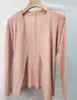 Top de manga larga con diseño plisado japonés estilo Issey Miyake de alta calidad y elegante con chaqueta cárdigan fina protectora del sol para mujer