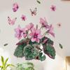 Decoración de Plantas Verdes Transfronteriza para Baño, Tina, Sala de Estar, Dormitorio, Estudio, Cocina, Entrada Pegatinas de Pared Autoadhesivas Removibles
