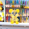 Chaveiro de Urso Graffiti Gradiente Transparente Criativo para Casal Mochila Escolar Urso Rede Influenciadores Chaveiro Exquisito para Chave de Carro Feminino